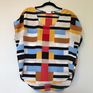 Color Block Blouse